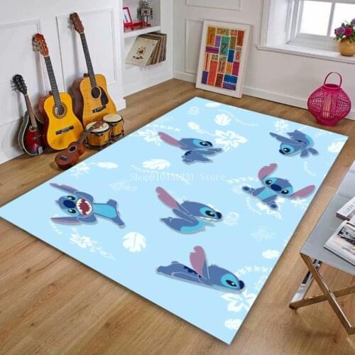 Cute Disney Lilo Stitch Baby Play Mat Children Non-slip Carpet Baby Crawling Carpet Kids Boys Girls Adult Room Mickey Rug Carpet