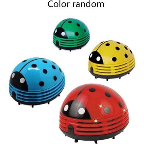 Cute Lovely Ladybug Dust Collector Cleaning Brushes Mini Desktop Vacuum Cleaner Home Office Keyboard Cleaner Hot New