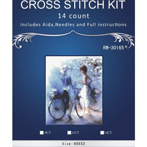 Needlework Crafts & Gifts 14CT embroidery Higher Quality Counted Cross Stitch Kit DIY Oil painting Romance pattern