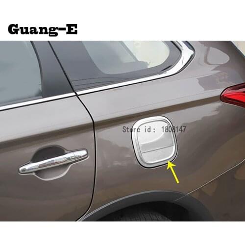 Car sticker Styling Gas/Fuel/Oil tank Cover Cap lamp frame trim 1pcs For Mitsubishi Outlander 2016 2017 2018