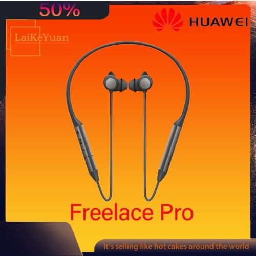 Genuine Huawei FreeLace Pro Wireless Earphones, Dual-Mic Active Noise Cancellation Bluetooth In-Ear Headphones Fast Charging