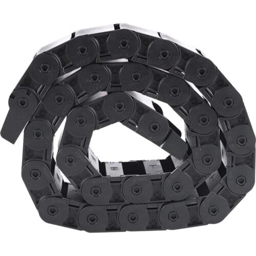New 40.55" Black Cable Wire Carrier Drag Chain Nested 18x50mm