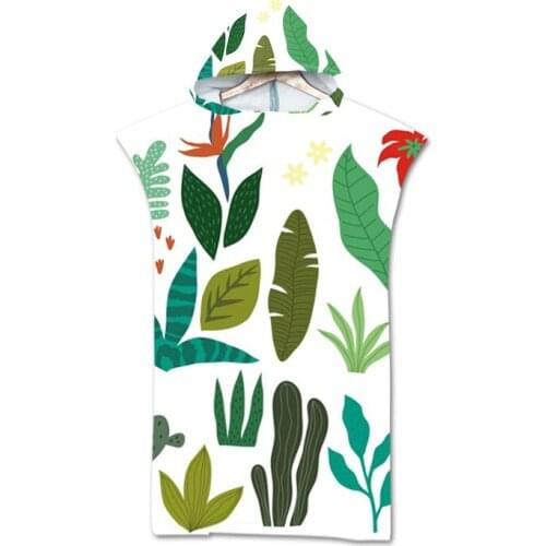 New Marine geometry Towel Adult Microfiber Dressing Robe Hooded Bath Towel Swimming Surfing Beachwear