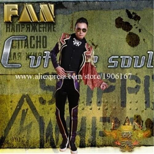 New Design Bar Nightclub Party Man Clothes Singer DJ Dance Suit TV Show Ballroom Costume Performance Stage Suit