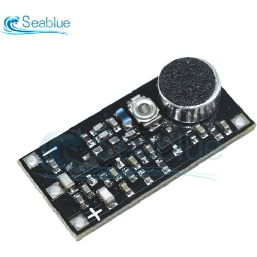 88-115MHz FM Wireless Microphone Surveillance Transmitter Module Board For Arduino Adjustable Capacitor DC 2V 9V 9mA Voltage
