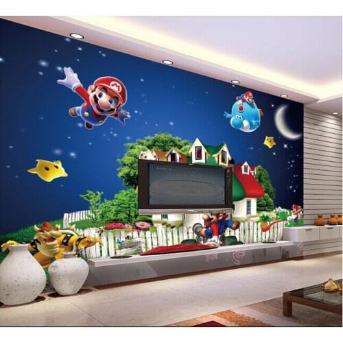 Custom papel DE parede infantil cartoon for children room sitting room background wall vinyl which papel DE parede