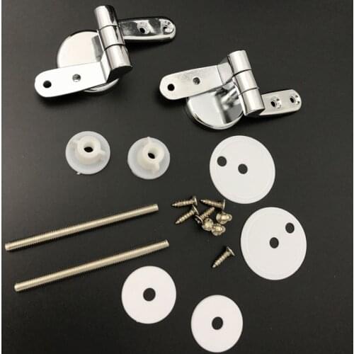 Zinc Alloy Bathroom Toilet Accessories Hygienic Cover Hinge with Screw Hotel Accessories Toilet Cover Hinge-30