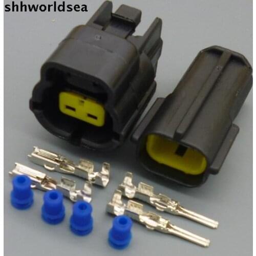 Shhworldsea 2 Pin Way 174354-2 174352-2 Male Female Sealed Waterproof Auto Wire Connector Plug For Automotic Car Truck