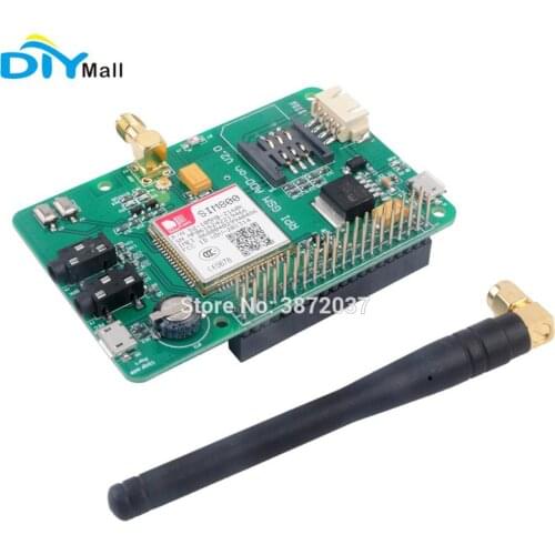 SIM800 Development Board 2G GSM GPRS Module Quad-Band UART Add-on V2.0 Message Expansion Board for Raspberry Pi