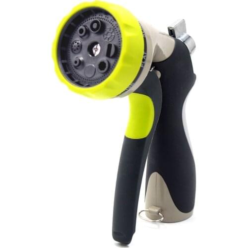 NO LEAK GARDEN HOSE NOZZLE -Heavy Duty, ALL Metal Water Sprayer for Powerful Watering - 8 spray modes