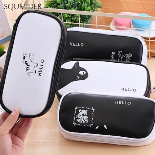 SQUMIDER Black Pencil Cases China