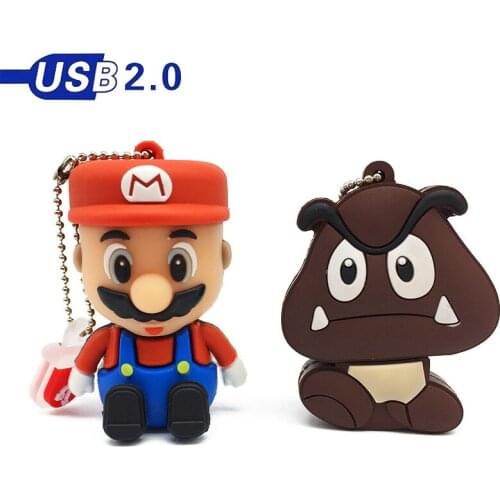 Super Mario mushroom cute usb flash drive gift 8g game lovers gadget custom cartoon penfunny creative usb flash drive usb stick