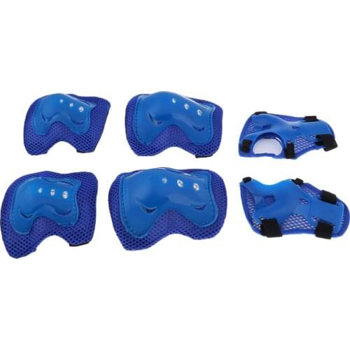 High Quality Protective Pads Kid Cycling Roller Skating Knee Elbow Wrist Protective Pads Blue Hunting Equipment Elbow Protector
