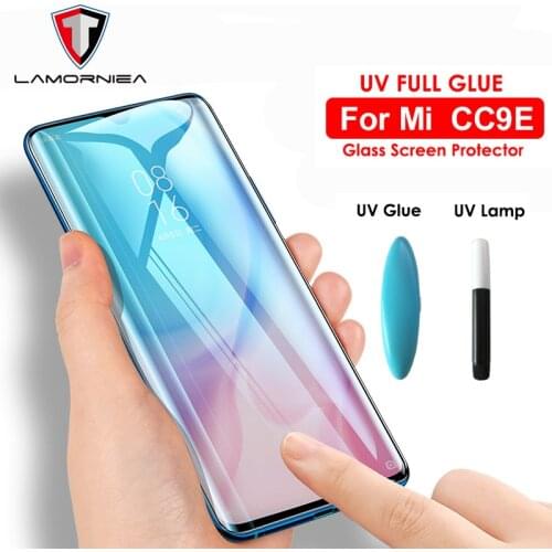 UV Full Glue Sceen Protector For Xiaomi Mi 9t Pro 9 t Liquid UV Tempered Glass For Xiaomi Mi CC9 E Redmi k20 Pro A3 Mi CC9E