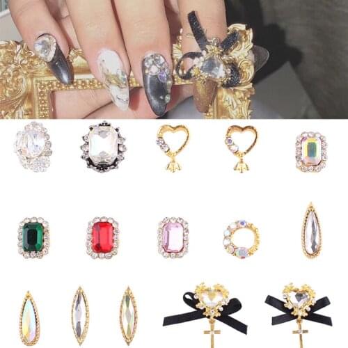 20 Styles(JC1063-1082) Nail Jewelry Rhinestone Gold Rivet Stud Red Green Clear...... Jewelry Nail Art Decoration Jewelry x100pcs
