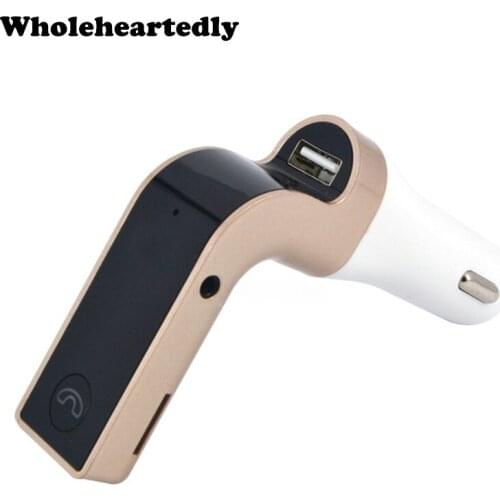 4-in-1 Hands Free Wireless Bluetooth FM Transmitter Modulator Car Kit MP3 Player SD USB LCD Car Music Player G7 + AUX