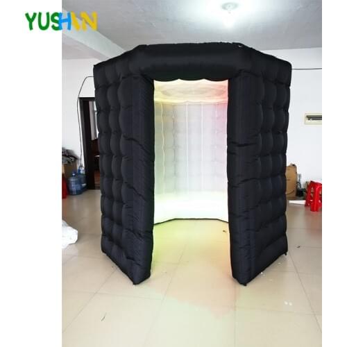 7ft 1 Door Octagon Photo booth Enclosure with LED Changing Lights Inner Air Blower and Controller for Wedding Party Promotions