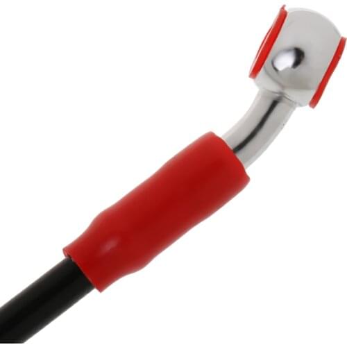 90cm Motorcycle Motocross Brake Line Hose Steel Core Swivel Fitting Black