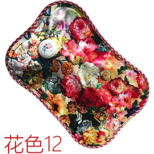 Free shipping High quality flower pattern pillow shape Charging Electric hot water bag