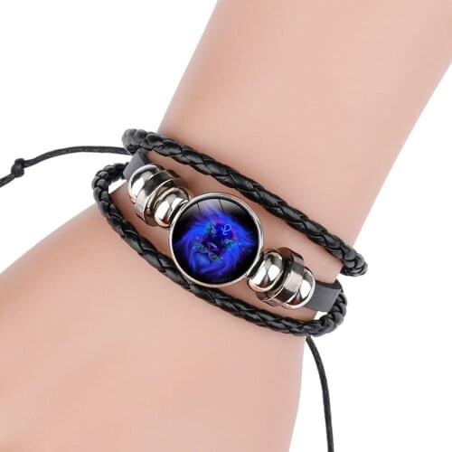 Constellation Beaded Bracelet Handmade Luminous Unisex Bracelet Braided Bracelet for Women Men Bangles Jewelry Accessories