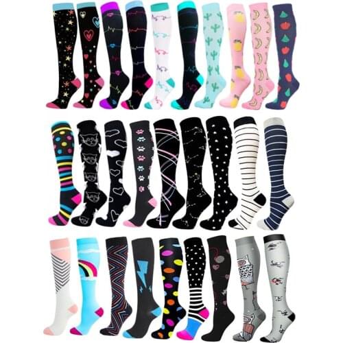 New Compression Stockings Varicose Veins Men Women Stockings Unisex Outdoor Running Cycling Hiking Long Pressure Stockings