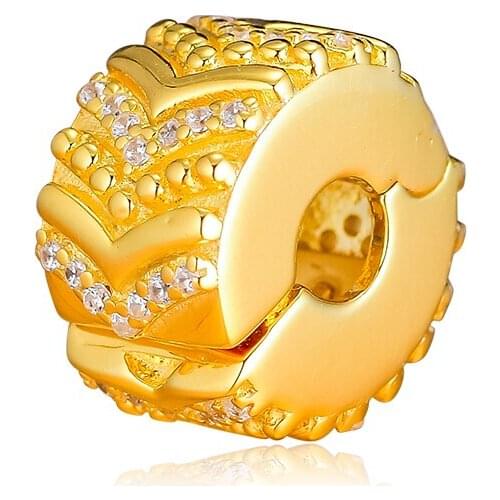 CKK Silver 925 Jewelry Fits Pandora Bracelets Stylish Wish Clip Shine Charms Original Beads Sterling Silver Making