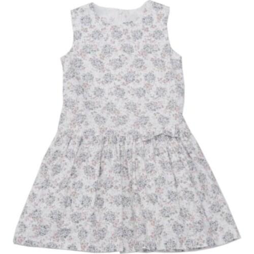 Baby Girls' Dress Sleeveless Summer Dress Butterfly Pattern Floral Printed Princess Clothing Infant Toddler Girls Clothes