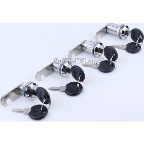 DHL 200PCS Cam Cylinder Locks Door Cabinet Mailbox Drawer Cupboard Locker Security Furniture Locks With Plastic Keys