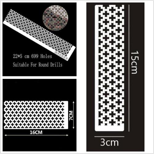 Dpsupr DIY Diamond Painting kit Cross Stitch Tools Drawing Ruler Square/Round Drill Diamond Embroidery Accessory Stainless Steel