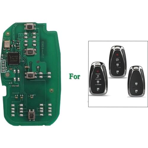 Bilchave 5pcs For Chevrolet Cruze Camaro Malibu Spark FOB Smart 433Mhz ID46 Chip Remote Car Key Circuit Board