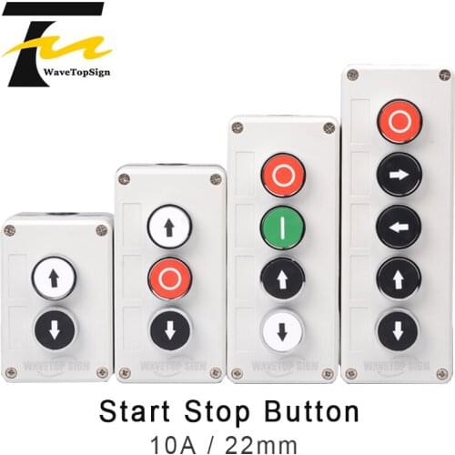 Button switch control box plastic hand-held self starting button waterproof box electrical industrial emergency stop switch