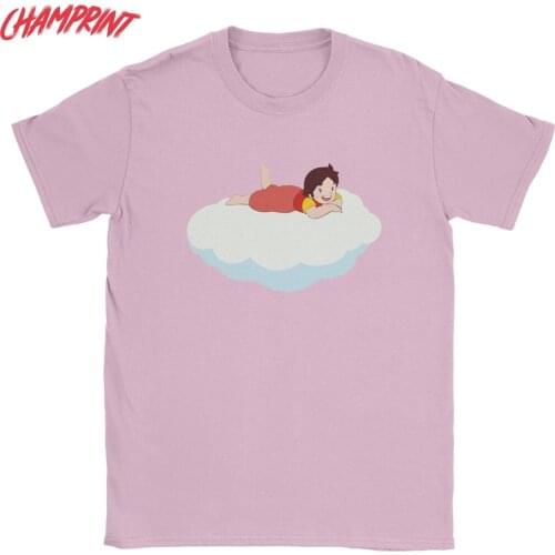Mens T-Shirts Heidi On A Cloud The Girl From The Alps Novelty Pure Cotton Tees Short Sleeve T Shirt O Neck Tops 4XL 5XL 6XL