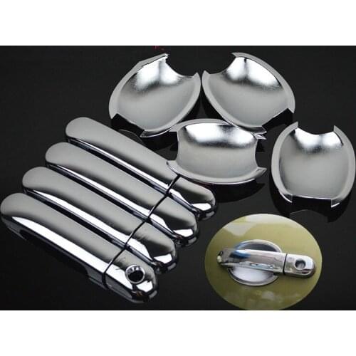 For Nissan Note E11 2005 2006 2007 2008 2009 2010 2011 2012 Chrome Car Door Handle Covers Accessories Trim Car Styling Overlay