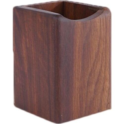 2021 New Natural Wooden Pen Pencil Holder Multiple-use Desk Organizer Storage Box Desktop