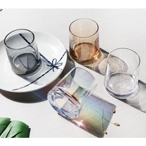 2021 New European Creative Colorful Whiskey Glass Ins Bar Craft Beer Glass Spirits Glass Wine Glass Glassware