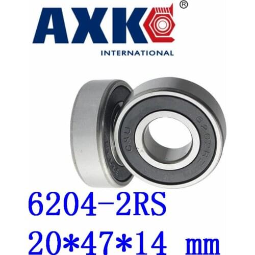 2019 New Arrival Time-limited 4pcs Free Shipping Double Rubber Sealing Cover Deep Groove Ball Bearing 6204-2rs 20*47*14 Mm