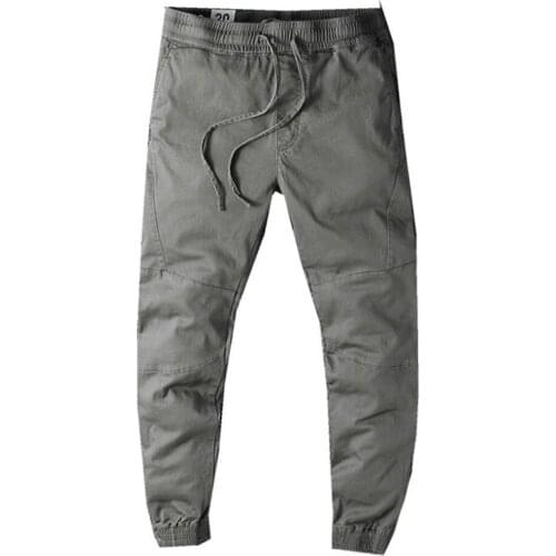 Wholesale 2020 jogger pants pattern micro-elastic mens casual pants tie-foot sports pants youth all-match elastic waist pants