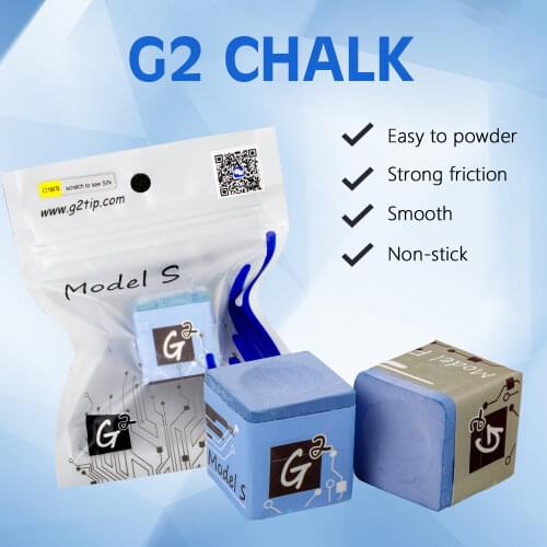 Original G2 Billiards Chalks Blue Color With Magnetic Oil 1 Pcs MODEL F/S Non-stick Pool Snooker Cue Chalks Billiard Accessories