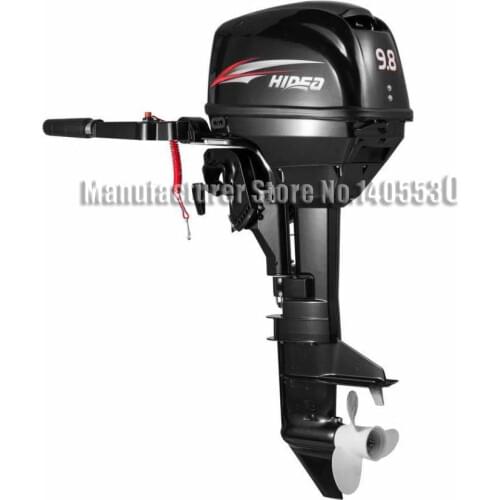 Hot sales factory Hidea 2 stroke 9.8 HP Manual Start Back control water cooled outboard motors/rubber boat /fishing boat