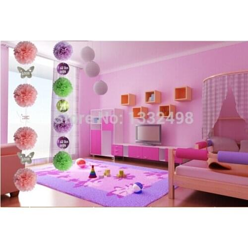 Larger 16" (40CM) Pom Poms Ball-Tissue Paper Pom Poms Flower-30 Colors For Pick -Weddings-Birthday-Baby Shower-Party decoration