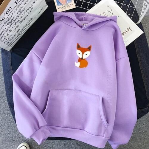 Graphics Fox Daily Casual Men Hoodies Streetwear Long Sleeve Green Girl Pullovers Loose Hooded Tops Female Thick Hooded Tops