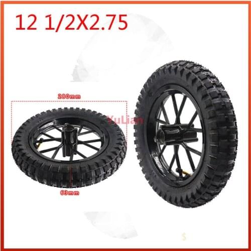 12.5 inch 12 1 / 2 x 2.75 tire with aluminum hub for 49cc off-road bicycle mx350 MX400 scooter tire
