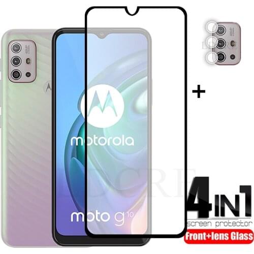 Full Glass For Motorola Moto G10 Glass Tempered Glass for Moto G10 Screen Glass Lens Camera film For Moto G10 Moto G20 Moto G30