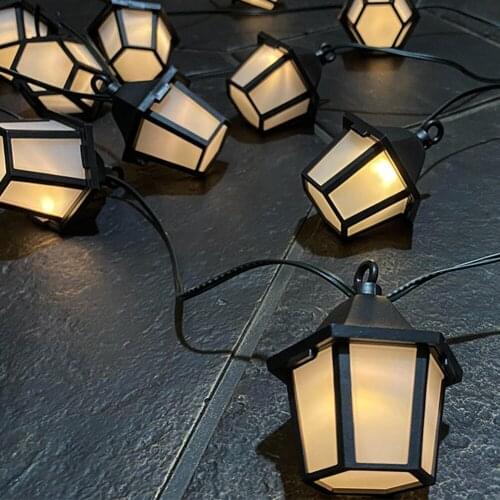 LED Solar Lighting Strings Hanging Lamps Retro Lantern Fairy Lamps Outdoor Garden Yard Art Landscape Lighting Party Decorations