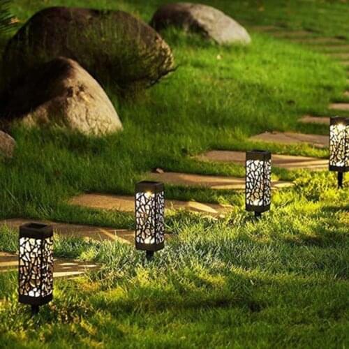 LED Solar Garden Light Outdoor Solar Powered Lamp Lantern Waterproof Landscape Lighting For Pathway Patio Yard Lawn Decoration