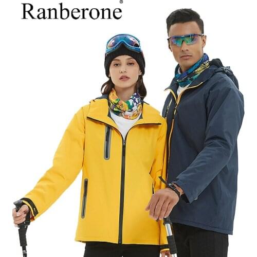 Ranberone Men Windproof Hiking Jackets Outdoor Zipper Tracksuit Hoody Bomber Jacket Men Windbreaker Coats Waterproof Sportswear