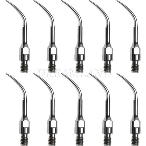10 PCS Dental Ultrasonic Piezon Scaler Scaling Tips GS4 fit SIRONA SIROSON Scaler SA