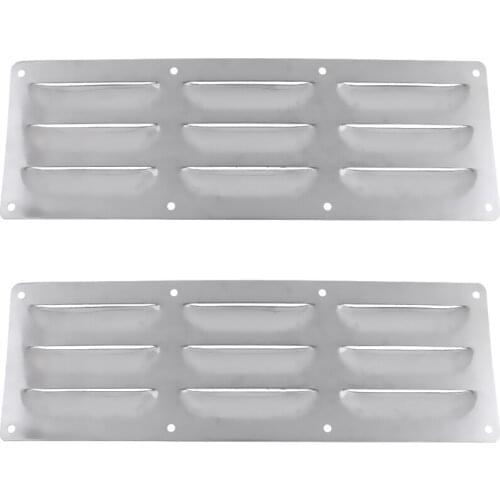 2 Pcs Stainless Steel Boat Louver Air Vent Ventilation Cover for Marine Boats Yachts RV