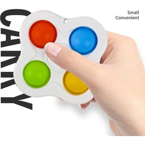 2021 Fashion Push Bubble Decompression Toy New Vent Fidget Toys Anti-stress Board Keyring Pendant dropshipping