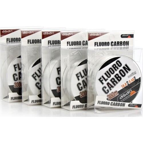 300M Invisible Monofilament Nylon Fishing Line 30-45 Lb Fluorocarbon Coating Strong Mainline Fly Fishing Bass Sea Fishing Tackle